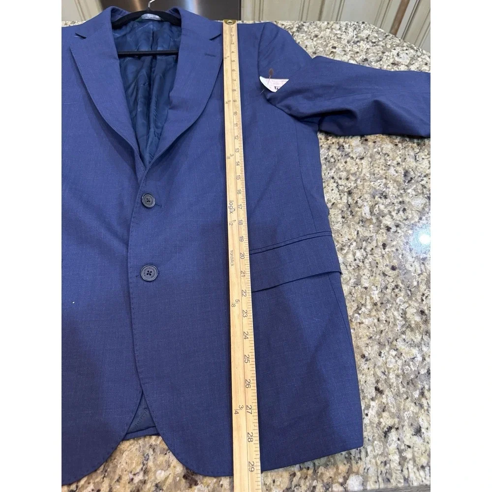 B BY Brooks Brothers Mens Classic Wool Blend Jacket NAVY  Size 42S